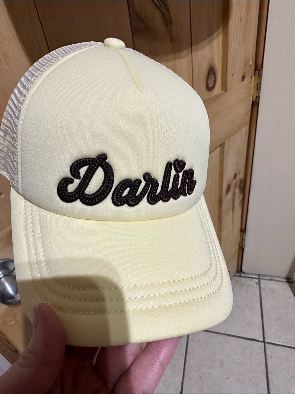 Universal Thread Yellow "Darlin" Trucker Hat